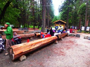 Camp 4 Yosemite waiting line