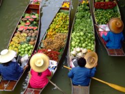 Floating Market in Bangkok Thailand