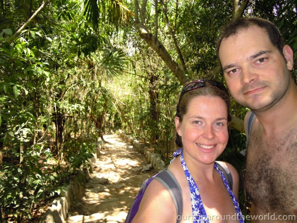 Martina and Pavel at Cenote Azul