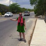 Martina hitchhiking