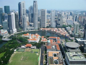 Modern and old Singapore
