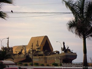old ship in port of Arica