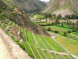 Terasy v Ollantaytambu