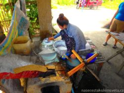 Rice paper manufacture