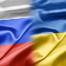 Russia Ukraine flag