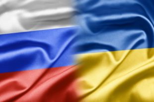 Russia Ukraine flag
