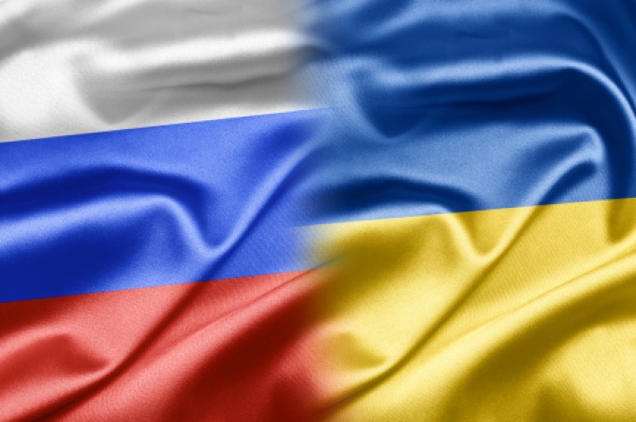 Russia Ukraine flag