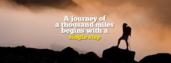 single step, journey, travelling