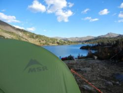 tent in a nature